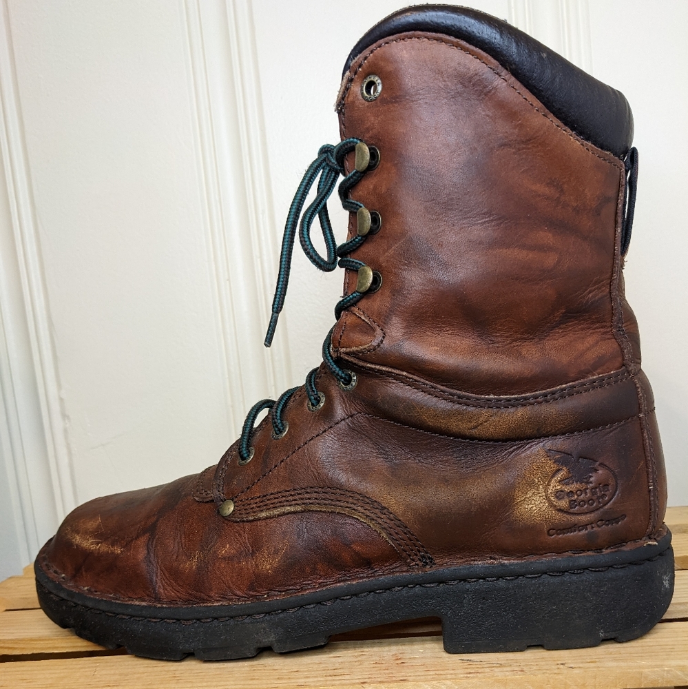 Georgia Boot 8 inch eagle light lace up work boots G8083 size 11 M